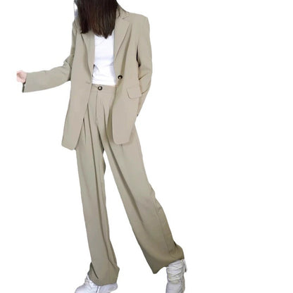 Veste et pantalon minimaliste ajusté pour femmes Chic und Stil