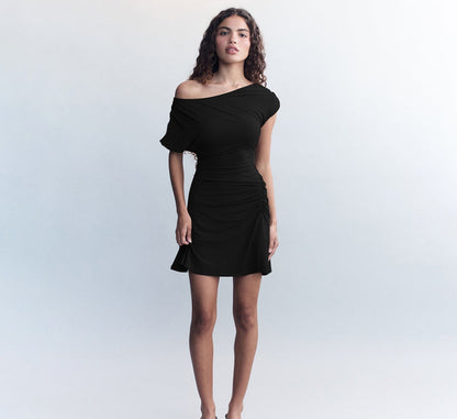 Robe off-shoulder femme avec fronces Chic und Stile