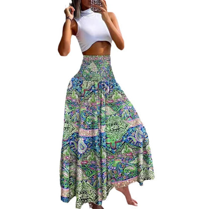 Jupe Maxi Imprimée Boho pour Femmes Chic und Stil