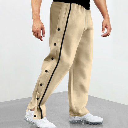 Comfortable men's sports pants with buttons Chic and Style