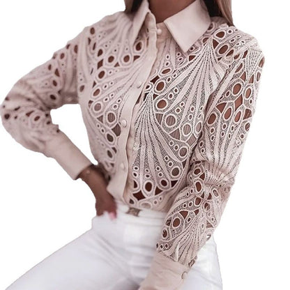 Blouse élégante pour femmes avec un design unique à découpe Chic und Stil