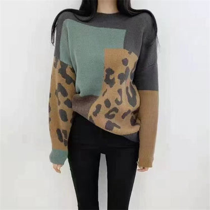 Pull féminin à la mode avec un motif géométrique unique et un design texturé Chic und Stil