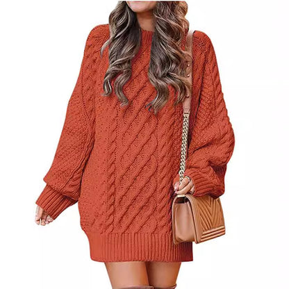 Femme Grand pull en tricot à motif torsadé et coupe décontractée Chic und Stil