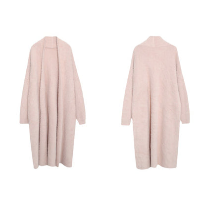 Dames Cardigan luxueux, long en laine très douce avec des manches larges Chic und Stil