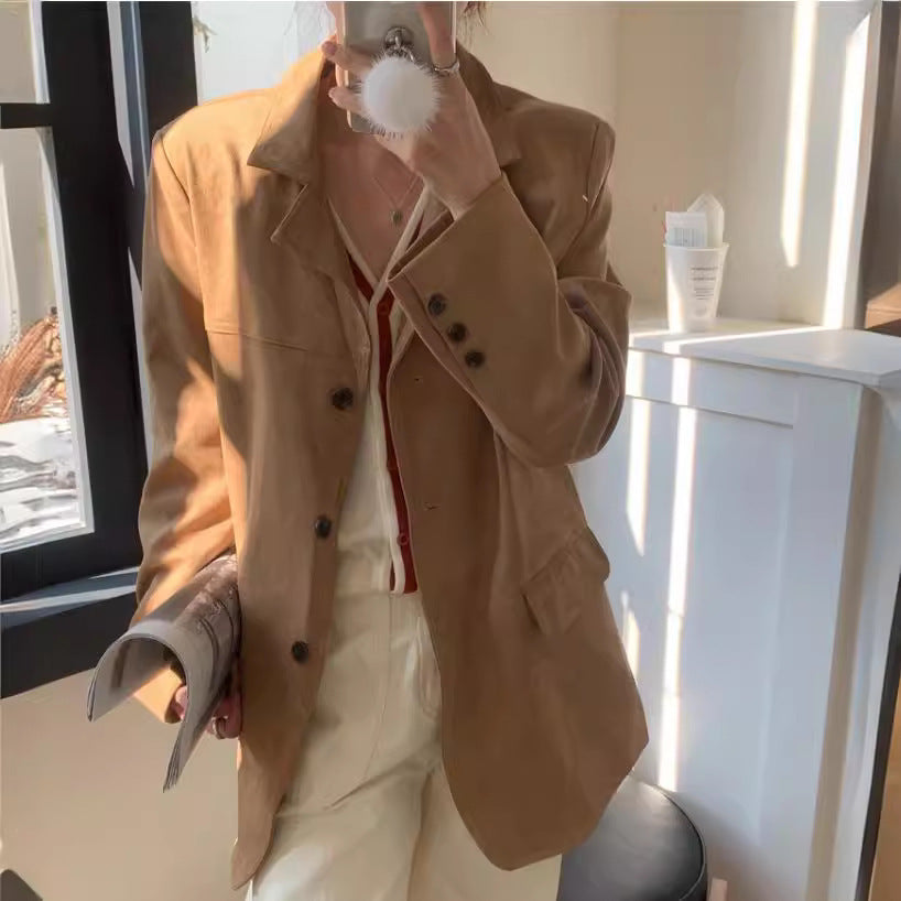 Dames élégante et confortable veste en daim Chic und Stil