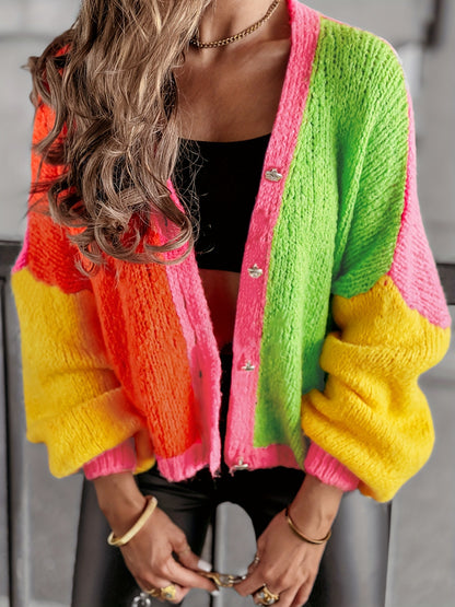 Dames Cardigan en tricot dégradé tendance Chic und Stil