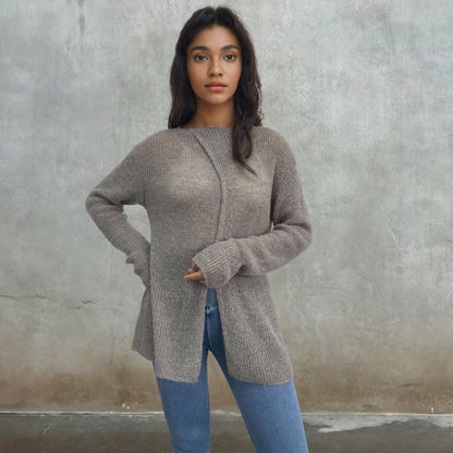 Dames pull léger en tricot transparent Chic und Stil