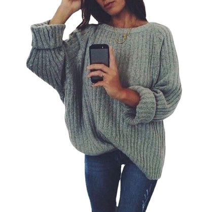 Femme pull en grosse maille avec coupe oversized et motif texturé Chic und Stil