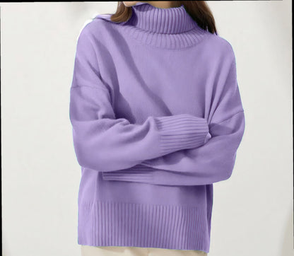 Pull à col loop pour femmes en matériau doux Chic und Stil