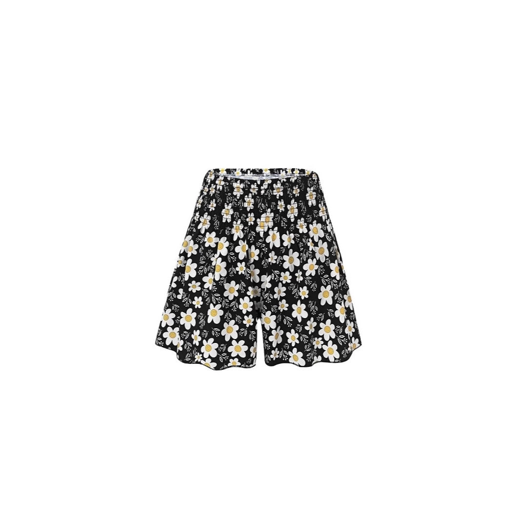 Shorts à volants à motifs animaliers pour femmes Chic und Stil