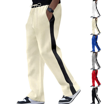 Men's sports pants with contrasting stripes Chic and Style