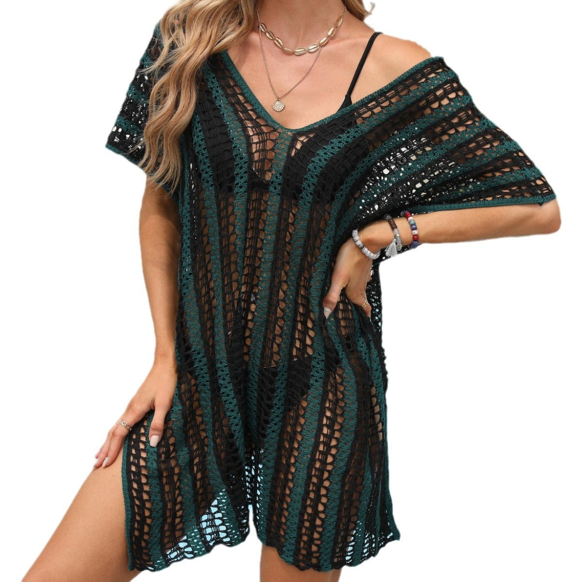 Tunique de plage au crochet pour femmes Chic und Stil