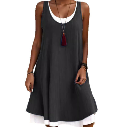 Robe de soleil légère à volants pour femmes Chic und Stil