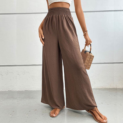Wide summer pants for women with elastic waistband Chic und Stil