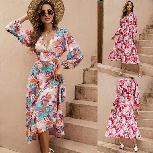Robe maxi enveloppante Chic und Stil pour femmes