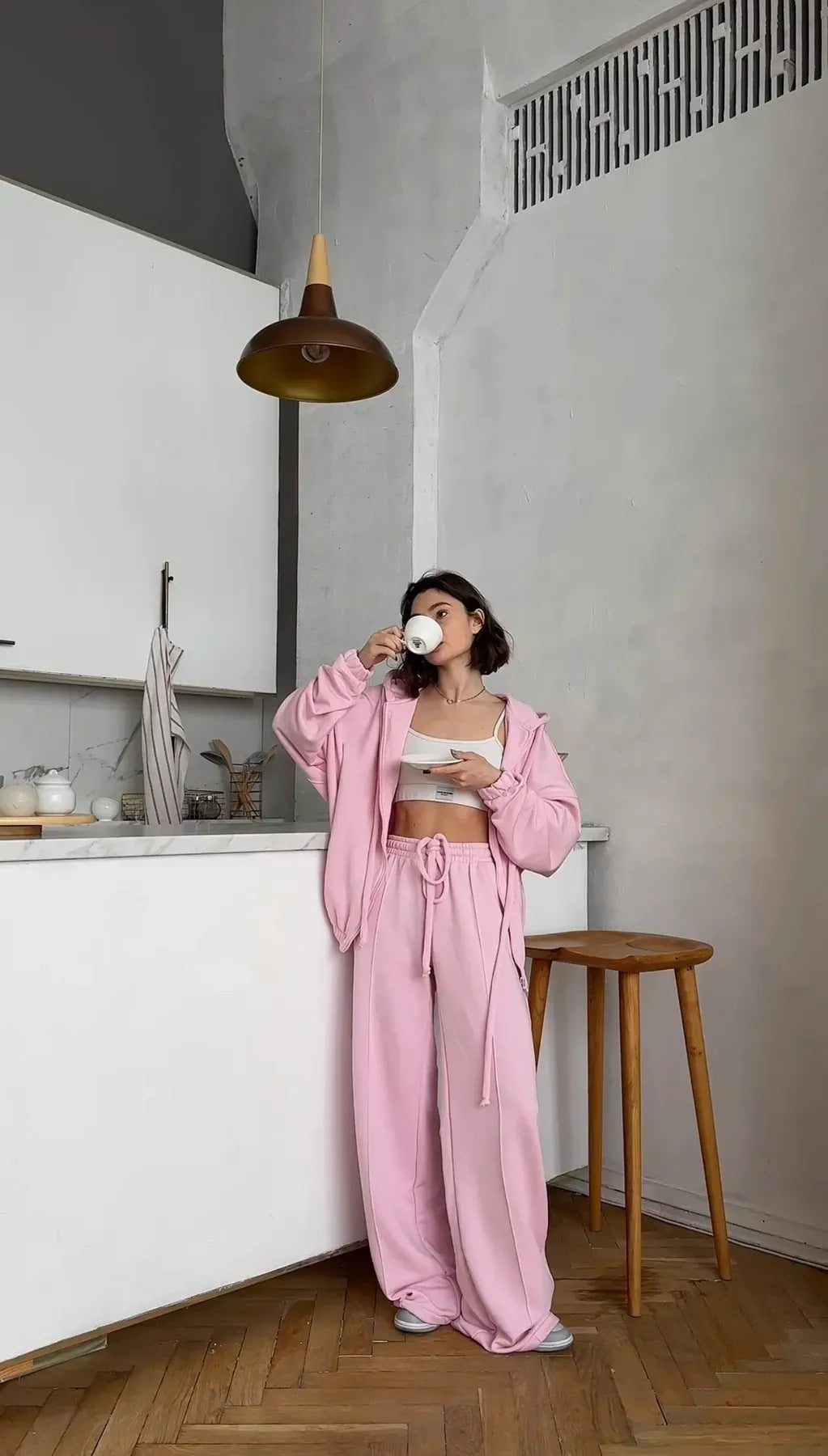 Dames confortable Survêtement oversize Chic und Stil