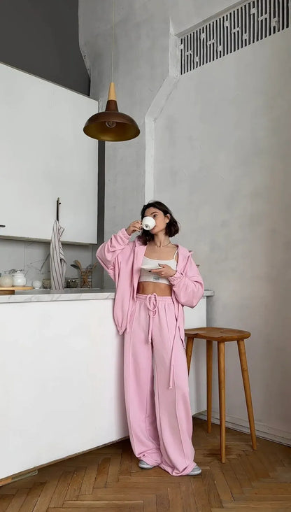 Dames confortable Survêtement oversize Chic und Stil