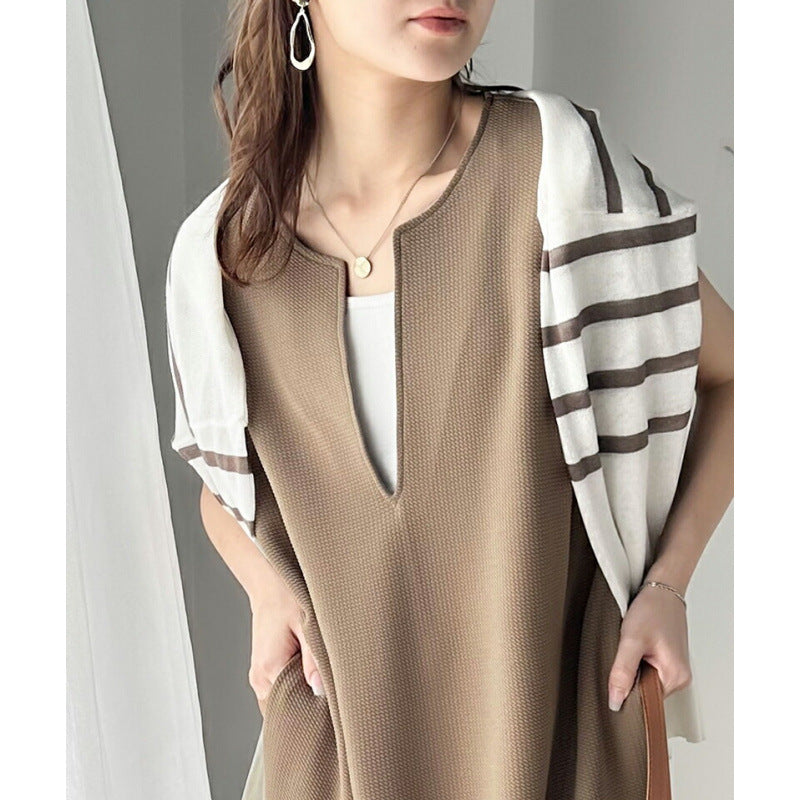 Femmes Élégante Décontractée Tunique Robe Chic und Stil