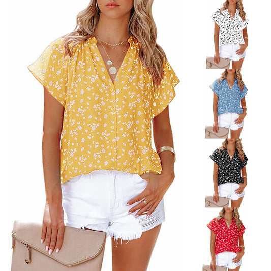 Blouse pour femmes avec motif floral et coupe décontractée Chic und Stil