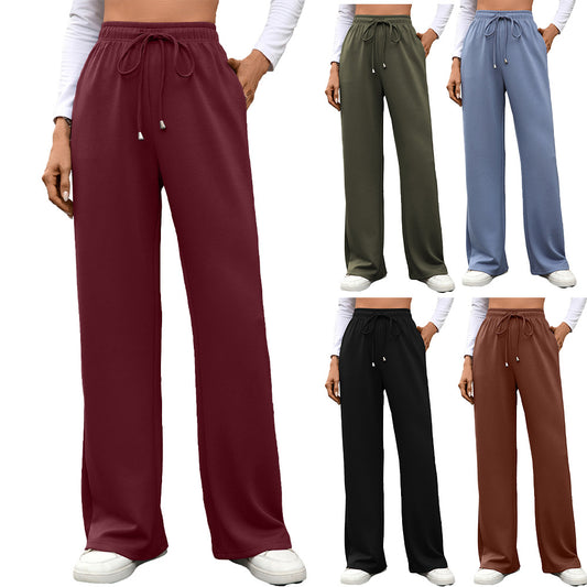Loose cotton lounge pants for women with elastic waist Chic and Style