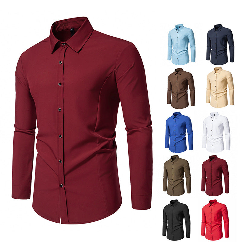 Chemise à manches longues tendance pour hommes avec une coupe élégante Chic und Stil