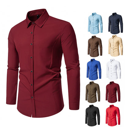 Chemise à manches longues tendance pour hommes avec une coupe élégante Chic und Stil