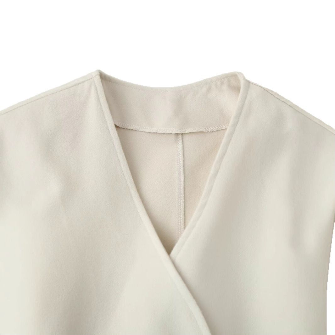 Dames élégante veste à nouer avec ceinture Chic und Stil