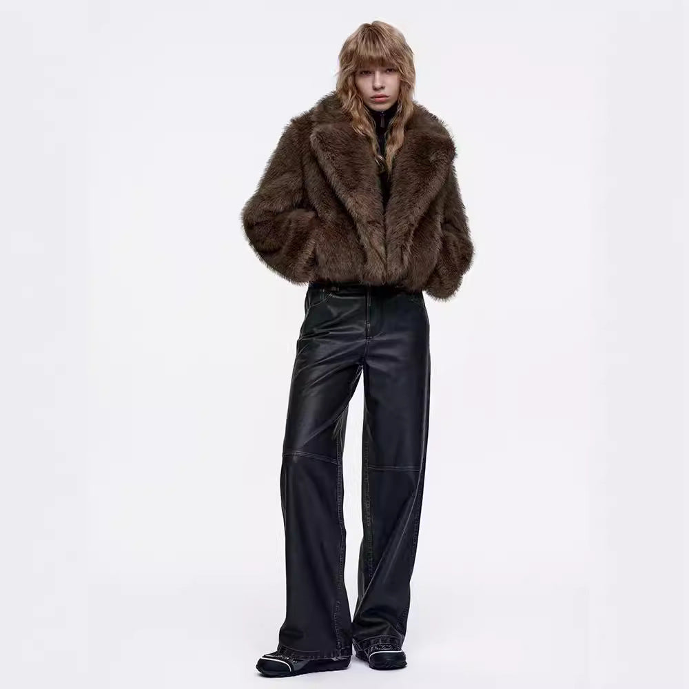 Dames élégante veste en fourrure Chic und Stil