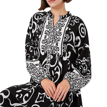 Robe maxi pour dames avec impression à motif artistique Chic und Stil