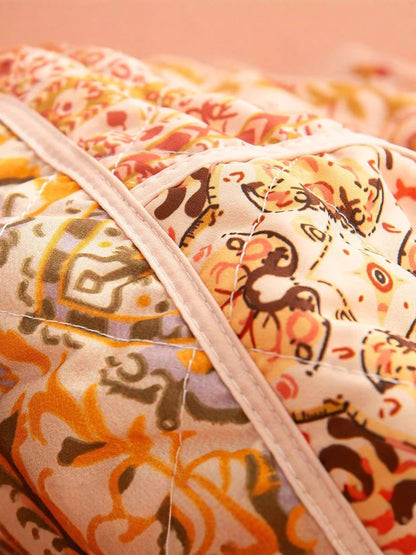 Dames doudoune avec des motifs floraux et des poches pratiques Chic und Stil