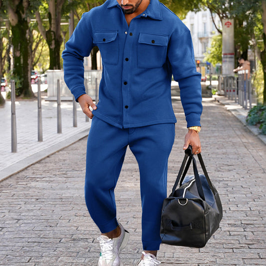 Costume de loisir tendance pour hommes avec poches pratiques et col montant Chic und Stil