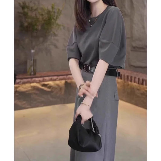 Robe midi décontractée élégante pour femmes Chic und Stil