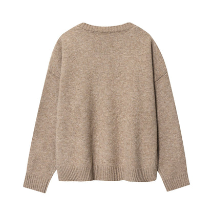 Dames pull en cachemire avec col V et coupe décontractée Chic und Stil