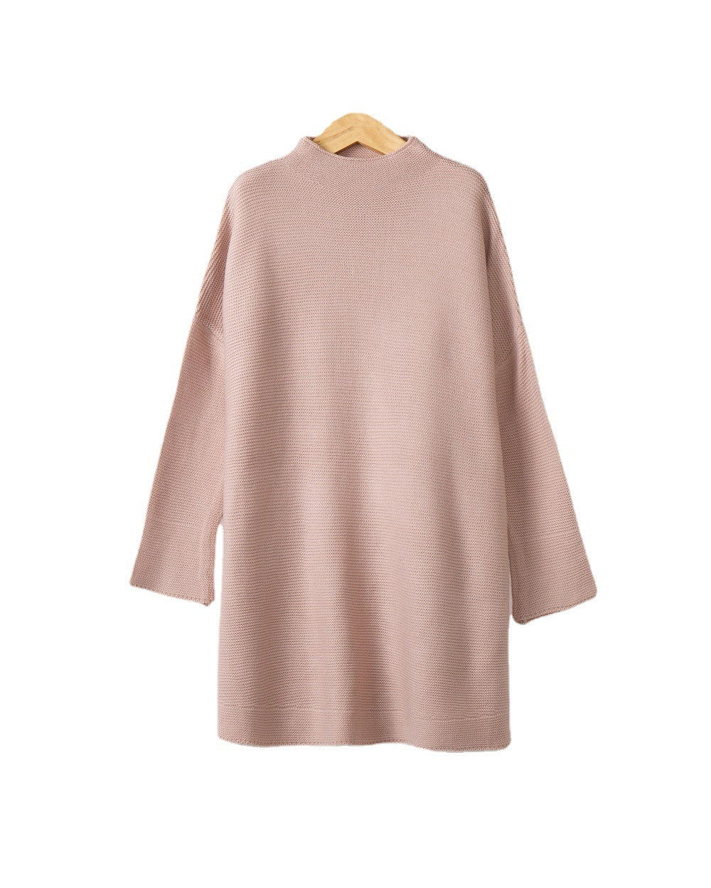 Dames Grand pull à col roulé en tricot doux Chic und Stil