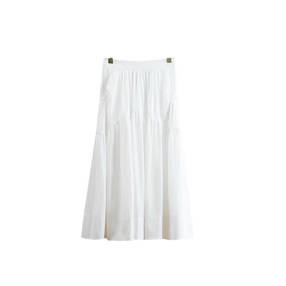 Jupe maxi fluide pour femmes avec poches Chic und Stil