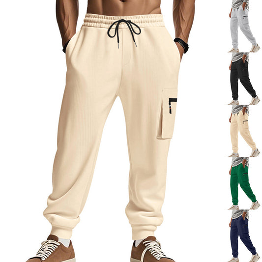 Men's cargo pants with practical pockets and elastic waistband Chic and Style