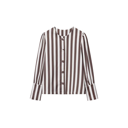 Chemisier à manches longues pour femmes avec des rayures modernes Chic und Stil