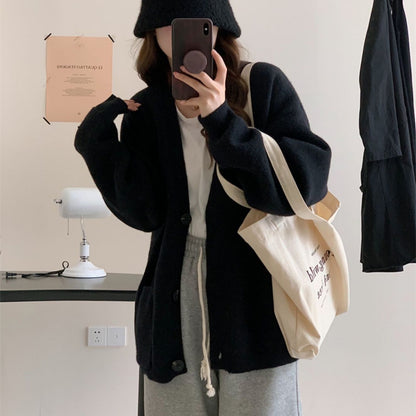 Dames Gilet confortable en tricot avec des manches larges et des poches pratiques Chic und Stil