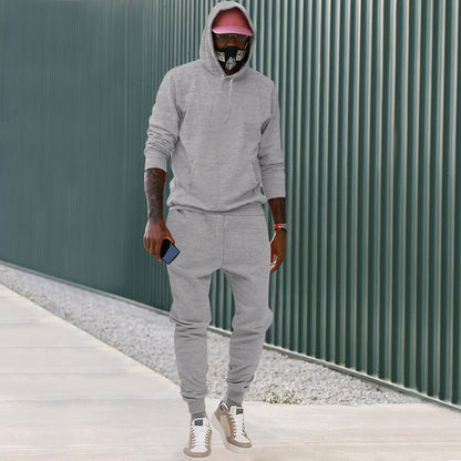 Chic und Stil Men's Casual Set with Hoodie and Jogging Pants