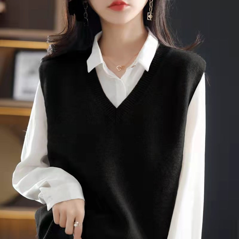 Dames pull-over gilet Chic und Stil