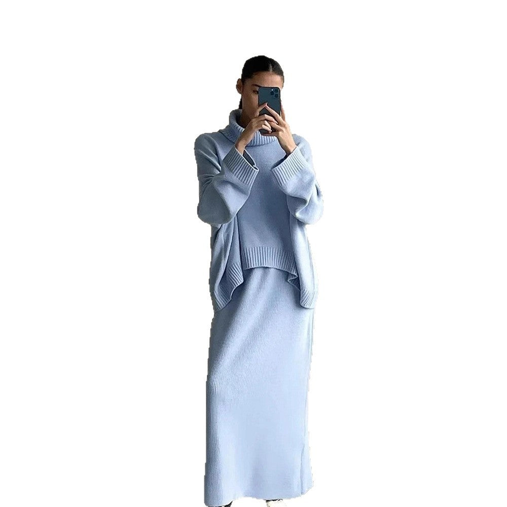Pull en maille oversized pour femmes avec col montant et coupe décontractée Chic und Stil