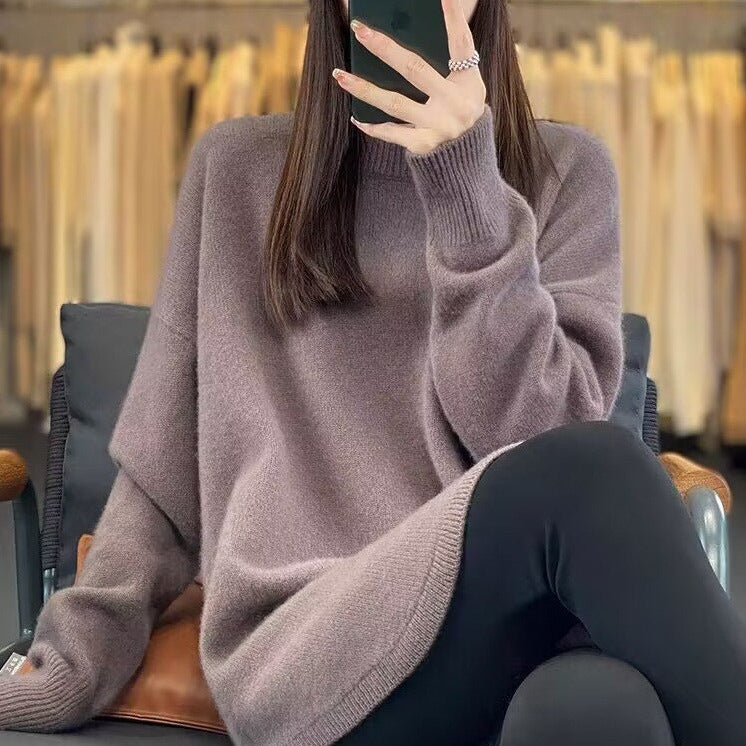 Pull décontracté pour femmes avec une coupe ample en laine de haute qualité Chic und Stil
