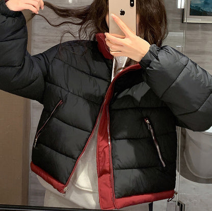 Dames courte veste de loisirs matelassée avec poches zippées latérales Chic und Stil