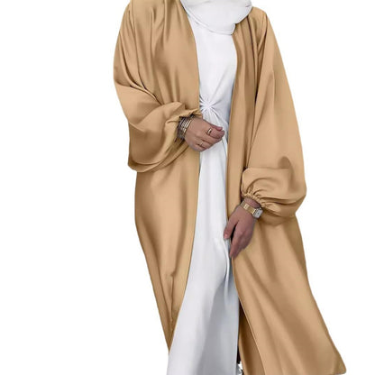 Dames élégant long cardigan en tissu fluide avec une coupe ample Chic und Stil