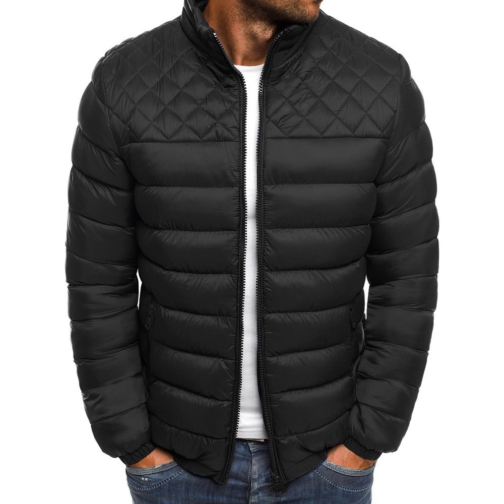 Veste matelassée pour hommes avec col haut et poignets élastiques Chic und Stil