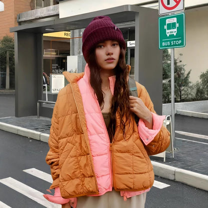 Dame doudoune avec col montant et fermeture éclair pratique Chic und Stil