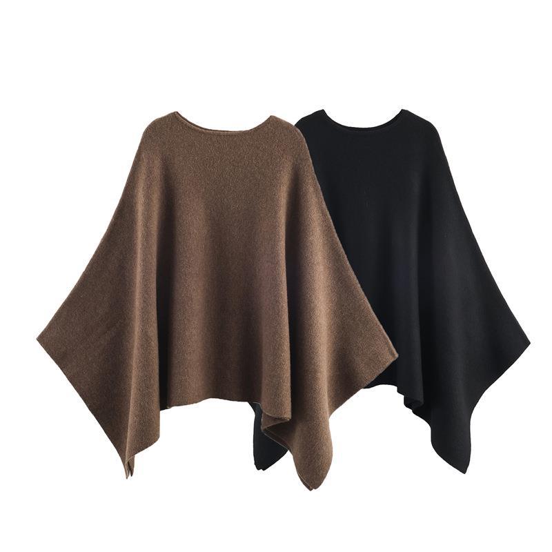 Dames élégant PONCHO en matière de haute qualité avec coupe asymétrique Chic und Stil