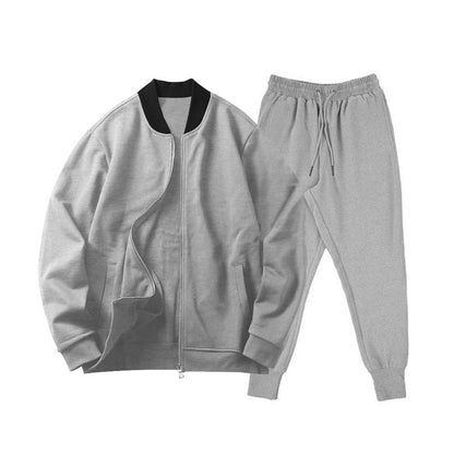 Men's Complete Sporty Outfit with Casual Bomber and Chic Jogging Pants