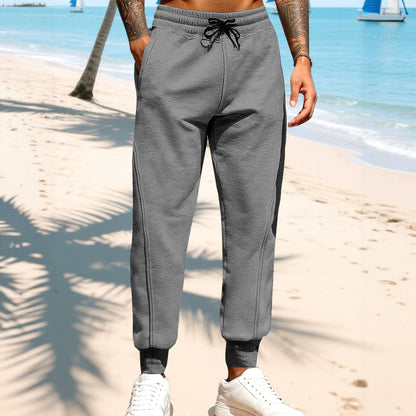 Casual sports pants for men with elastic waistband and practical side pockets Chic and Style