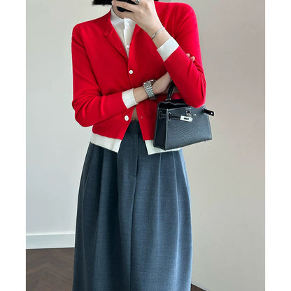 Cardigan Classique à Boutons pour Femmes Chic und Stil